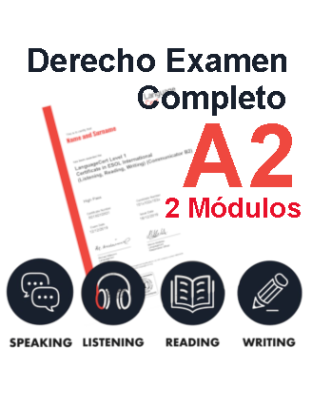 Derecho Examen LanguageCert A2 Completo Online