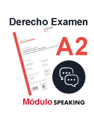 Derecho Examen LanguageCert A2 Módulo Speaking Online