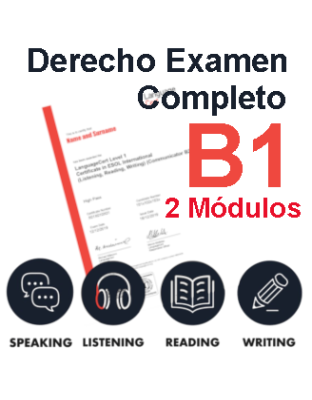 Derecho Examen LanguageCert B1 Completo Online