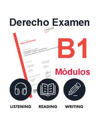 Derecho Examen LanguageCert B1 Módulo LWR ( Escrito) Online