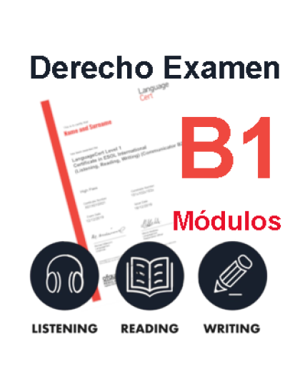 Derecho Examen LanguageCert B1 Módulo LWR ( Escrito) Online
