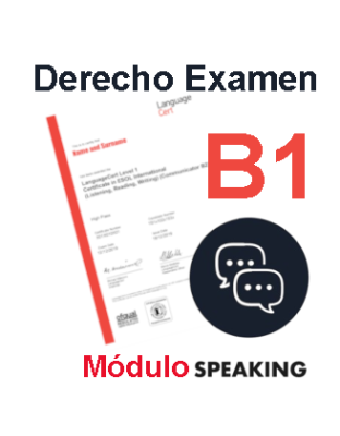 Derecho Examen LanguageCert B1 Módulo Speaking Online