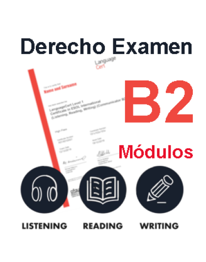 Derecho Examen LanguageCert B2 Módulo LWR (Escrito) Online