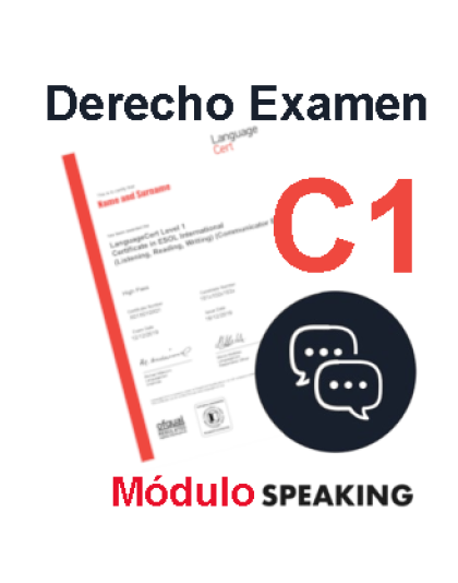 Derecho Examen LanguageCert C1 Módulo Speaking Online