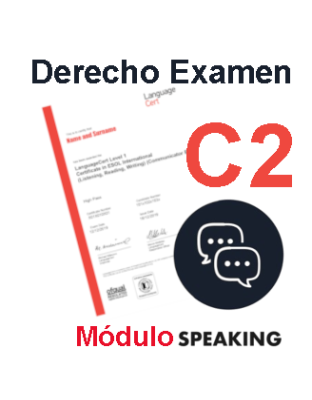Derecho Examen LanguageCert C2 Módulo Speaking Online