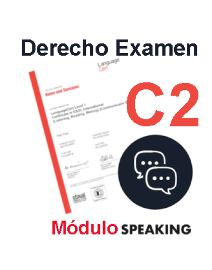 Derecho Examen LanguageCert C2 Módulo Speaking Online