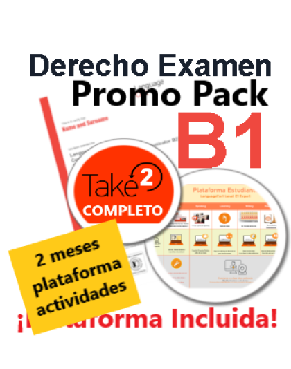 Promo Pack B1Todo Incluido: Derecho Examen + Seguro Suspenso + Plataforma Actividades 2 meses