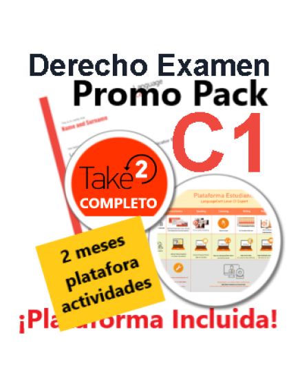 Promo Pack C1 Todo Incluido: Derecho Examen + Seguro Suspenso + Plataforma Actividades 2 meses