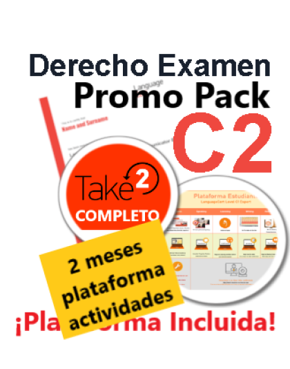 Promo Pack C2 Todo Incluido: Derecho Examen + Seguro Suspenso + Plataforma Actividades 2 meses
