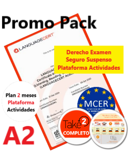 Promo Pack A2 Derecho Examen + Plataforma Actividades Plan 1 mes