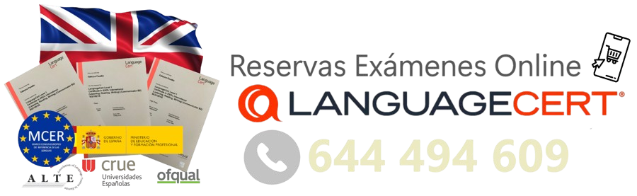 Pagos de Cursos, Plataforma y Exámenes LanguageCert / EnglishCert tlf. + 34 644 494 609 / OLANTA LTD