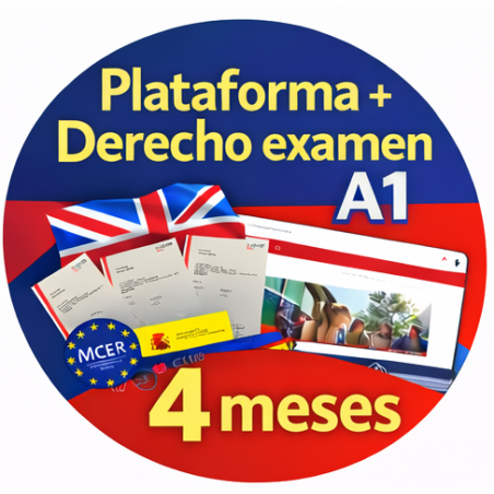 A1 LanguageCert Examen Completo + Plataforma Actividades 4 meses acceso