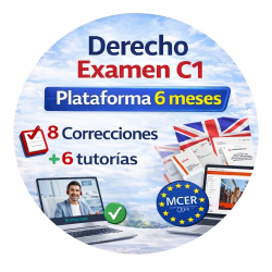 PROMO Derecho Examen C1 + Plataforma 6 meses (renovables)