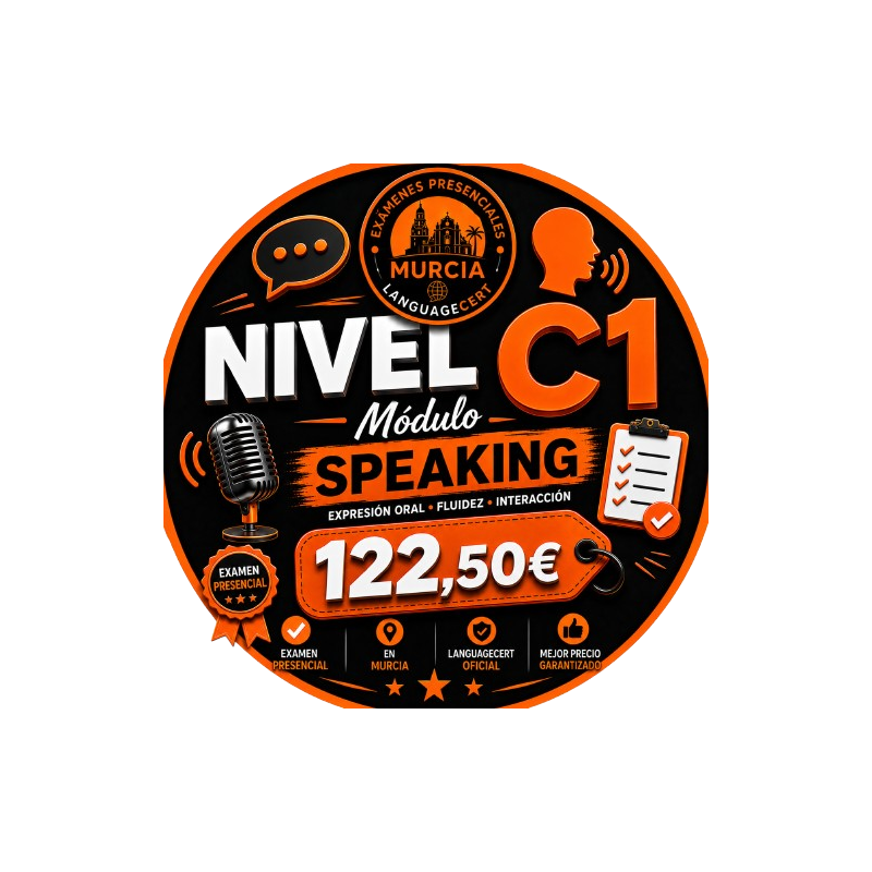 Examen Presencial Languagecert C1 Módulo Speaking en Murcia