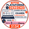 Nivel B2 Derecho Examen Languagecert + Plataforma / Pagos Klarna