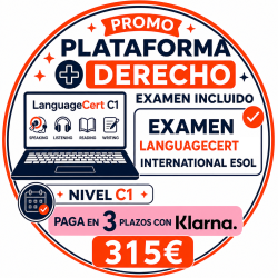 Nivel C1 Derecho Examen Languagecert + Plataforma / Pagos Klarna