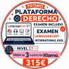 Nivel C1 Derecho Examen Languagecert + Plataforma / Pagos Klarna
