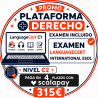 Nivel C2 Derecho Examen Languagecert + Plataforma / Pagos scalapay