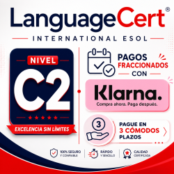 Examen Completo C2 – Languagcert IESOL / Pagos 3 cuotas Klarna