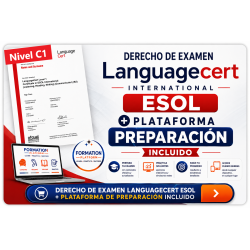 Nivel C1 Derecho Examen Languagecert + Plataforma 90 días / Pagos Tarjetas
