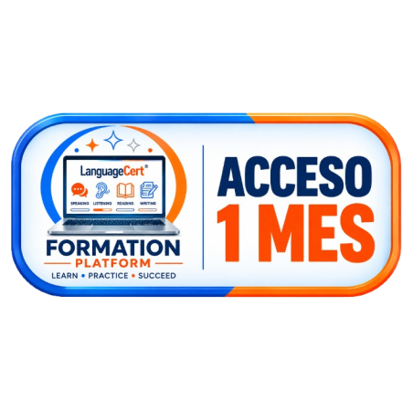 Acceso Plataforma LanguageCert 1 mes